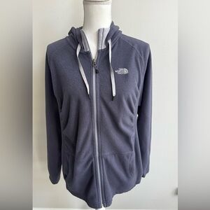 The North Face Grayish Purple Full Zip Fleece Hoodie